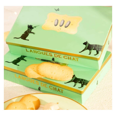 boites de langues de chat patisiere